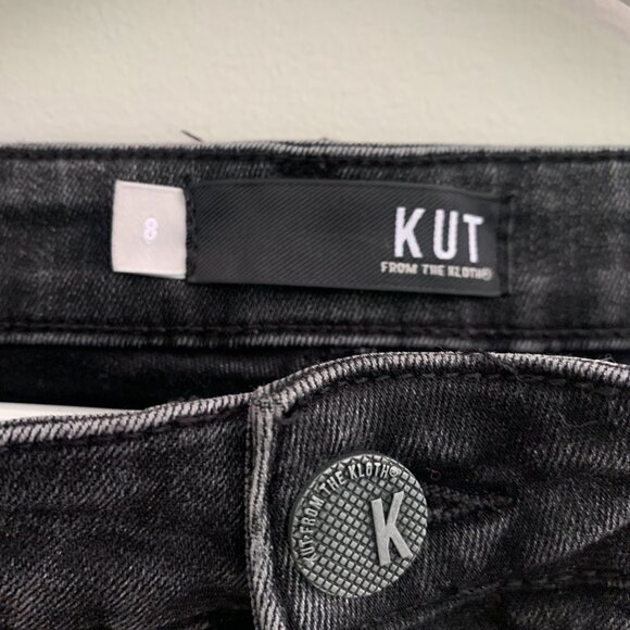 KUT From The Kloth Women's Black High Rise Fab AB Flare Ana Size 8 - Picture 2 of 6